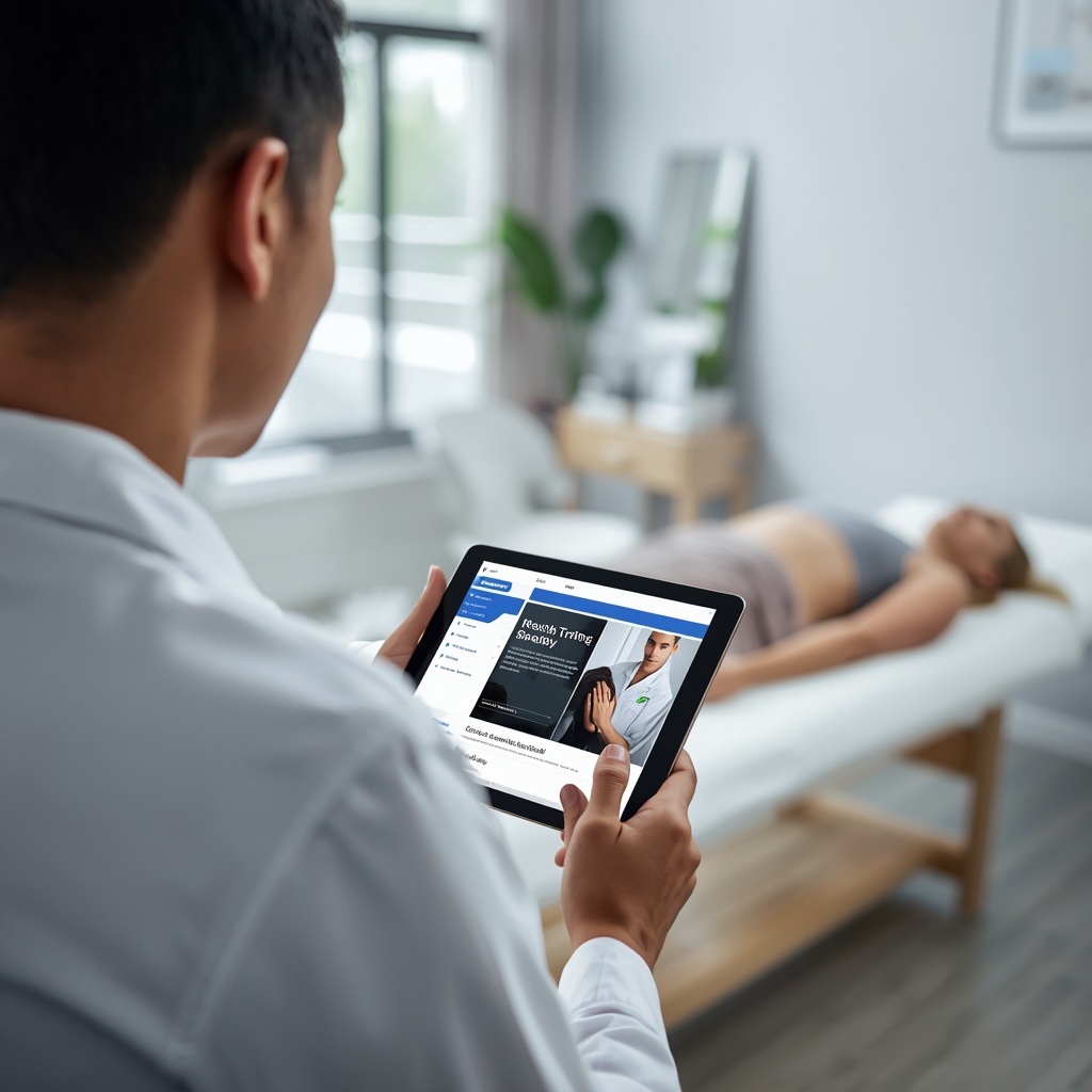 A_chiropractor_in_a_modern_wellness_clinic_reviewing_patient_engagement