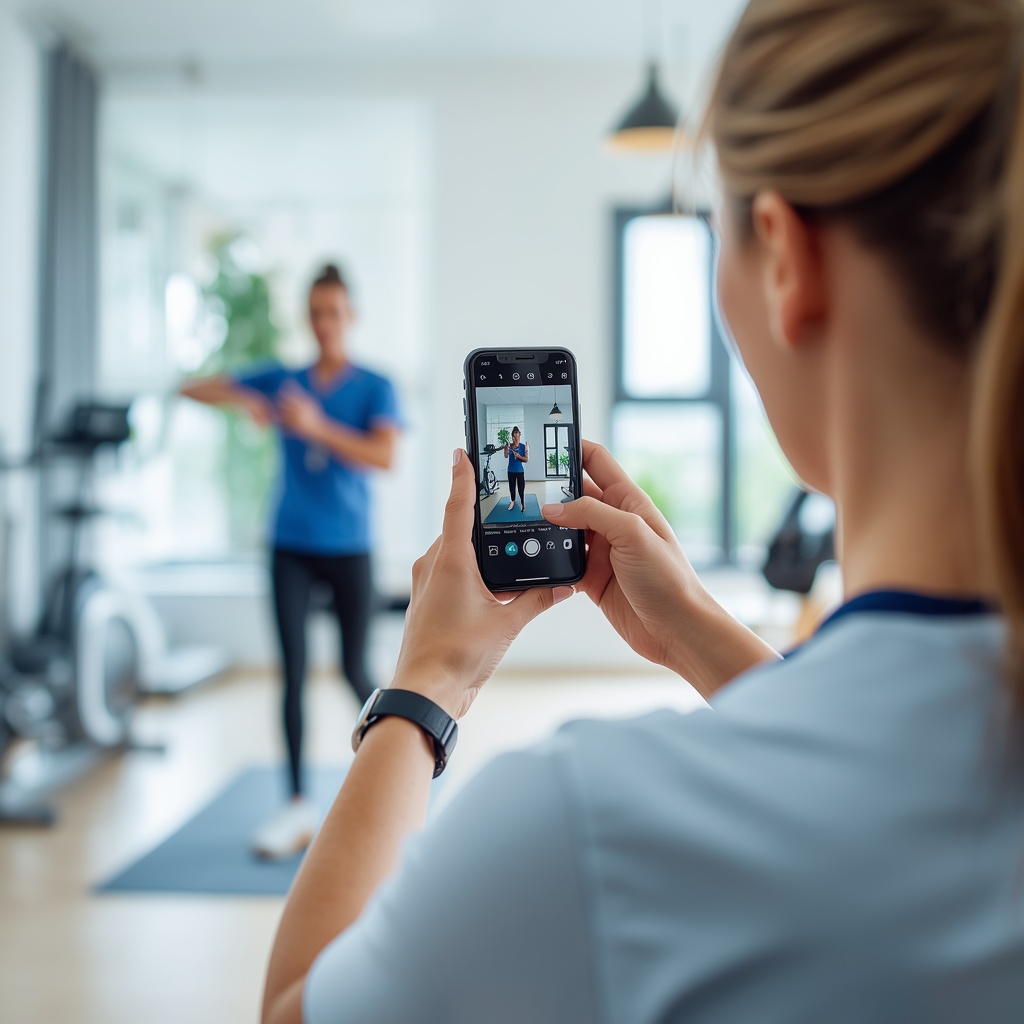 A_physiotherapist_in_a_bright_modern_clinic_recording